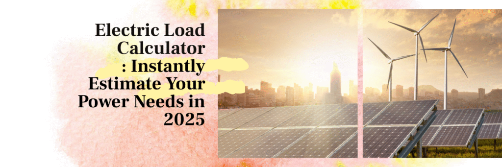Free Online Electrical Load Calculator 2025